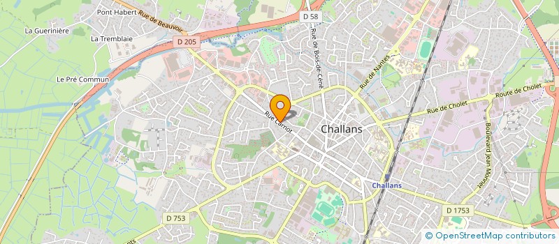 localisation de l'entreprise MADAME VERONIQUE LEMAITRE à CHALLANS