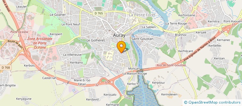 localisation de l'entreprise MADAME VERONIQUE LEMAY à AURAY