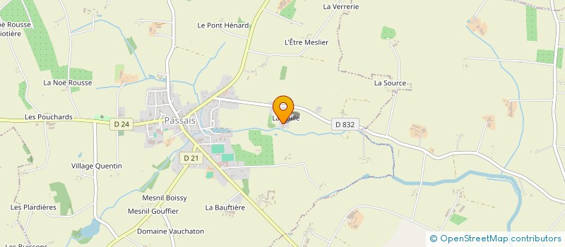 localisation de l'entreprise MADAME VERONIQUE LEMERCIER à PASSAIS VILLAGES