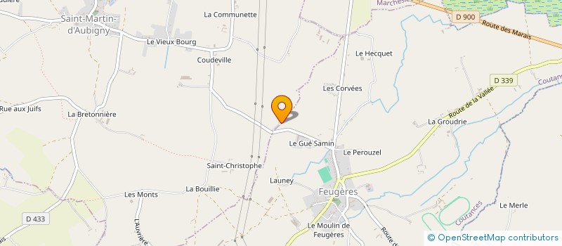 localisation de l'entreprise MADAME VERONIQUE LEPELLETIER  SAINT-MARTIN-D'AUBIGNY