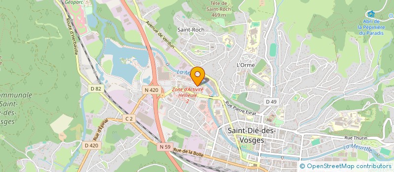 localisation de l'entreprise MADAME VERONIQUE LEROUX à SAINT-DIE-DES-VOSGES