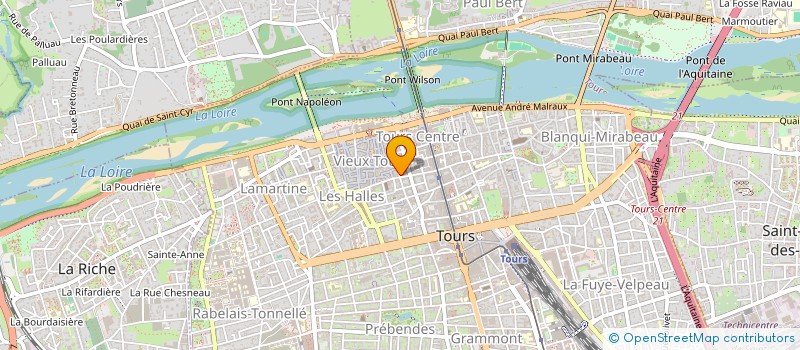 localisation de l'entreprise MADAME VERONIQUE LEROUX  TOURS