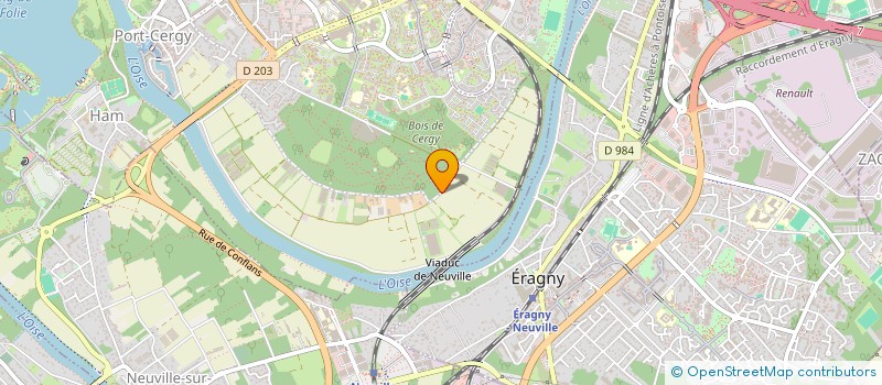 localisation de l'entreprise MADAME VERONIQUE LEROY  CERGY