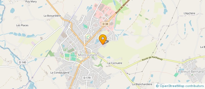 localisation de l'entreprise MADAME VERONIQUE LESAGE  MONCOUTANT-SUR-SEVRE