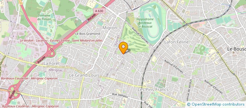 localisation de l'entreprise MADAME VERONIQUE LESAUVAGE à BORDEAUX