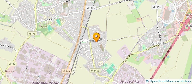 localisation de l'entreprise MADAME VERONIQUE LESCOT  TEMPLEMARS
