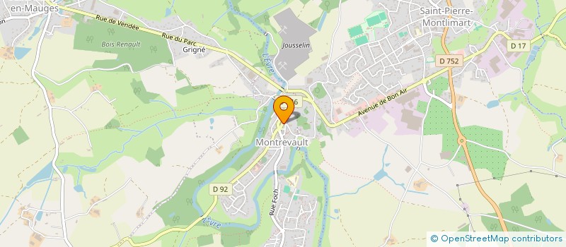 localisation de l'entreprise MADAME VERONIQUE LEVESQUE  MAUGES-SUR-LOIRE