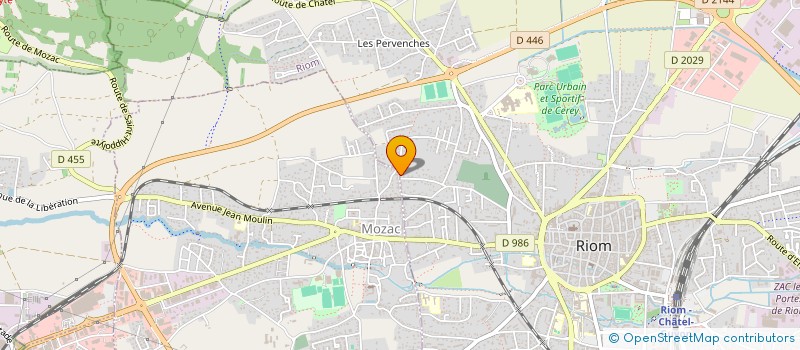 localisation de l'entreprise MADAME VERONIQUE LEYMARIE  RIOM