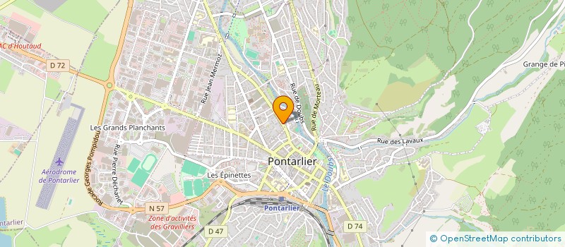 localisation de l'entreprise MADAME VERONIQUE LHOMME à PONTARLIER
