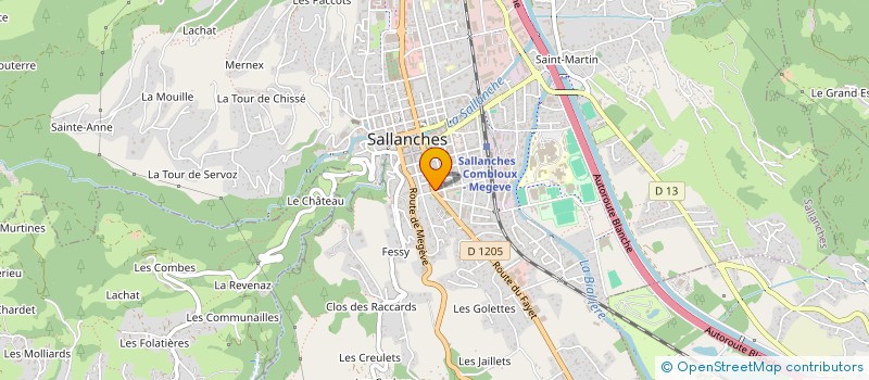 localisation de l'entreprise MADAME VERONIQUE LIGHEZZOLO  SALLANCHES