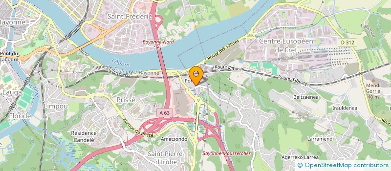 localisation de l'entreprise MADAME VERONIQUE LIMBERT  MOUGUERRE