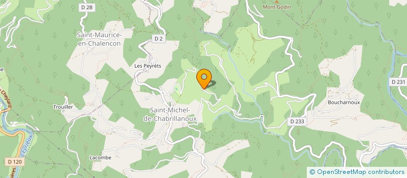 localisation de l'entreprise MADAME VERONIQUE LIMERY à SAINT-FORTUNAT-SUR-EYRIEUX