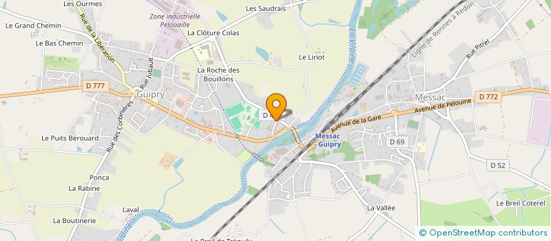 localisation de l'entreprise MADAME VERONIQUE LOIZANCE à GUIPRY-MESSAC