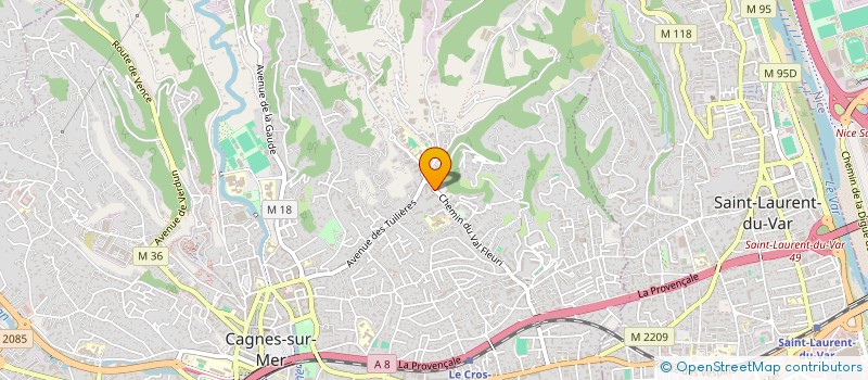 localisation de l'entreprise MADAME VERONIQUE LORENZONI à CAGNES-SUR-MER