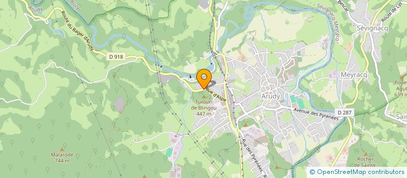 localisation de l'entreprise MADAME VERONIQUE LORTSCHER  ARUDY