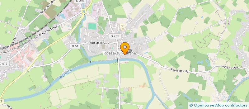 localisation de l'entreprise MADAME VERONIQUE LOUBRIAT  ROEZE-SUR-SARTHE