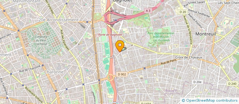 localisation de l'entreprise MADAME VERONIQUE LOURS à BAGNOLET