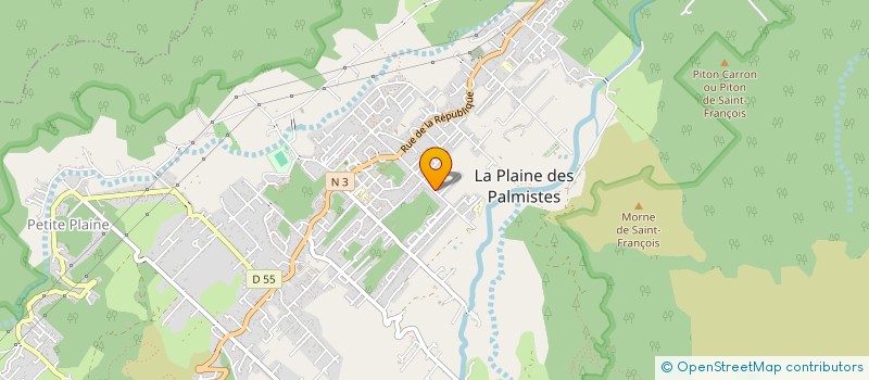 localisation de l'entreprise MADAME VERONIQUE LUCAS à LA PLAINE-DES-PALMISTES