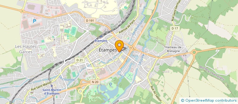 localisation de l'entreprise MADAME VERONIQUE MABILE à ETAMPES
