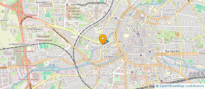 localisation de l'entreprise MADAME VERONIQUE MADOULAUD à RENNES