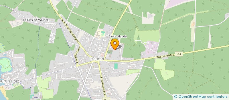 localisation de l'entreprise MADAME VERONIQUE MAGAUD  HOURTIN