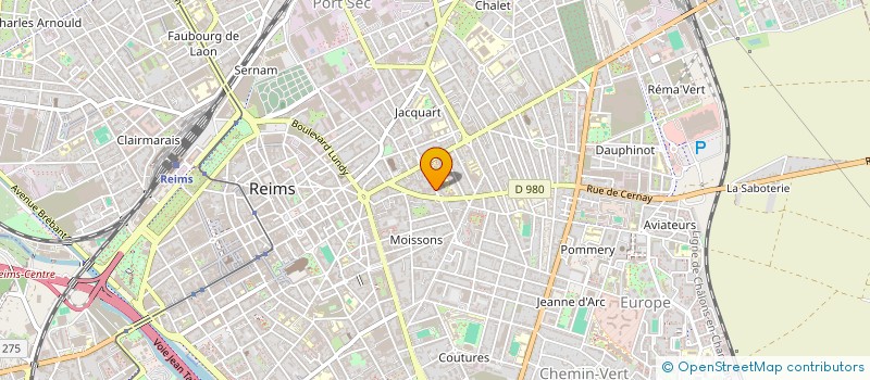 localisation de l'entreprise MADAME VERONIQUE MAGDELAINE  REIMS