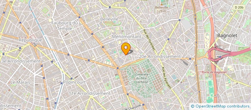 localisation de l'entreprise MADAME VERONIQUE MAGNIN  PARIS