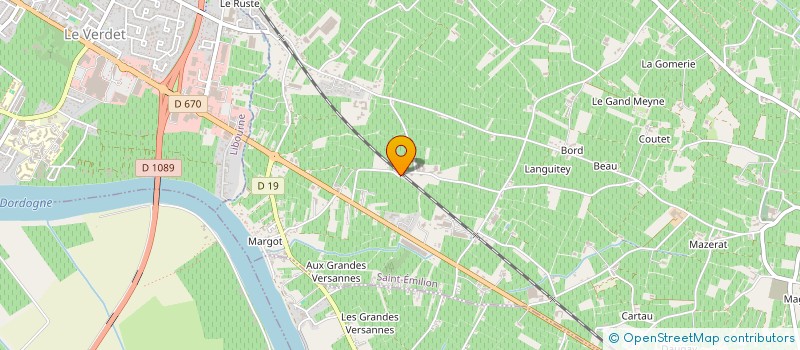 localisation de l'entreprise MADAME VERONIQUE MAGRES  SAINT-EMILION