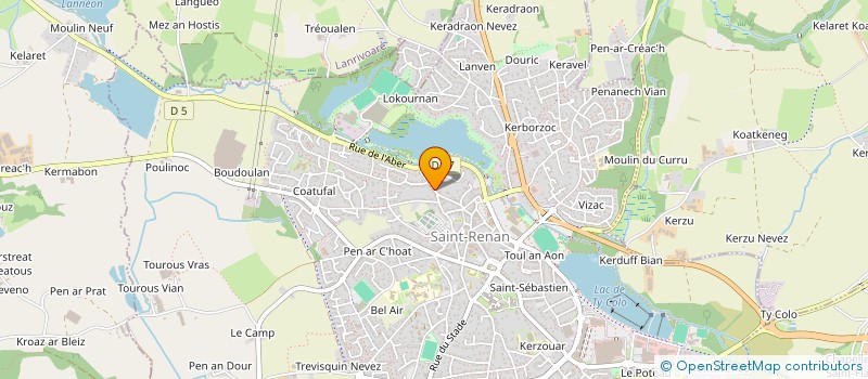 localisation de l'entreprise MADAME VERONIQUE MAGUEUR  SAINT-RENAN