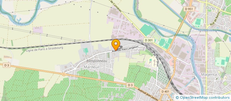 localisation de l'entreprise MADAME VERONIQUE MAHY  MARDEUIL