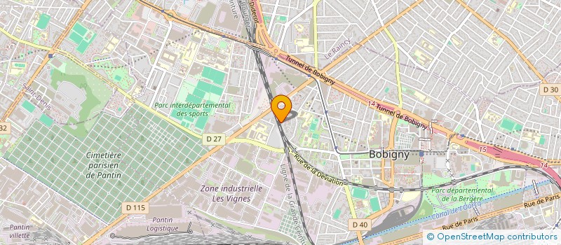 localisation de l'entreprise MADAME VERONIQUE MAILLIET  BOBIGNY