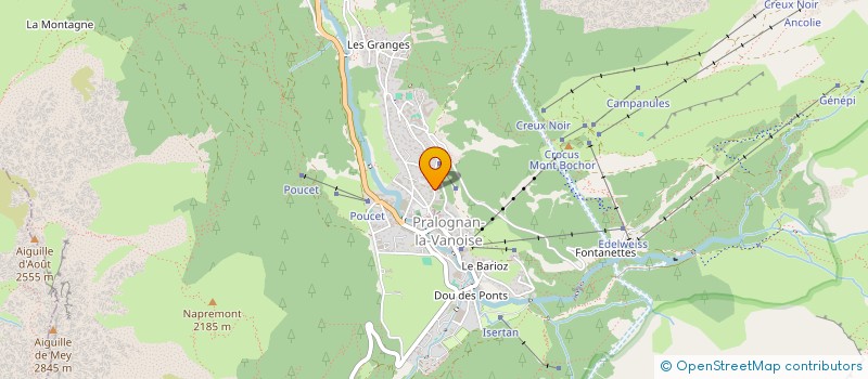 localisation de l'entreprise MADAME VERONIQUE MAITRE  PRALOGNAN-LA-VANOISE