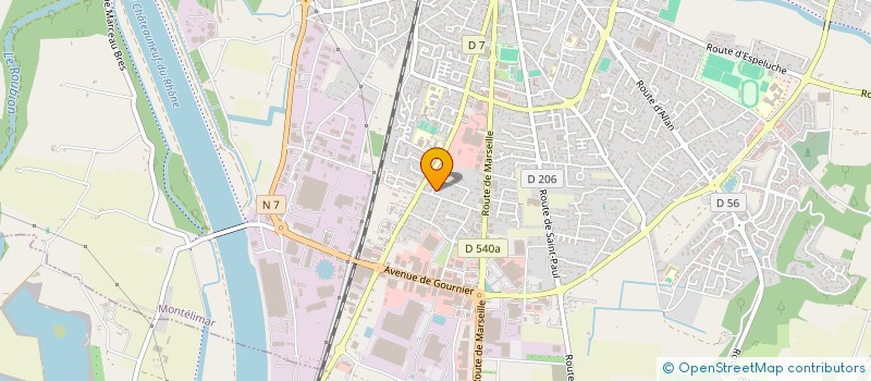 localisation de l'entreprise MADAME VERONIQUE MAJOT à MONTELIMAR