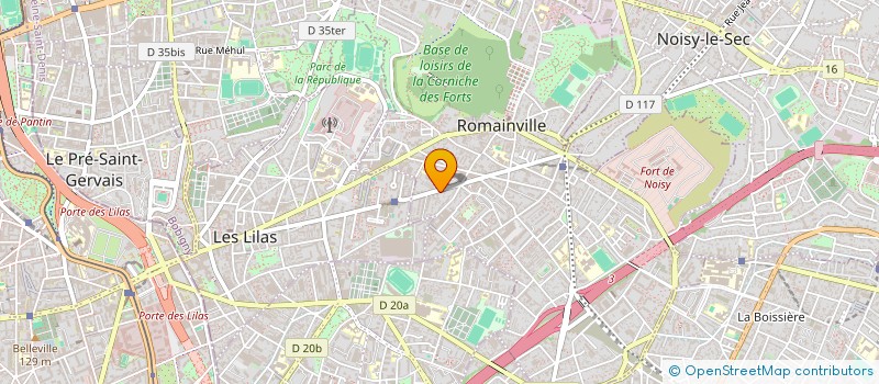 localisation de l'entreprise MADAME VERONIQUE MALLAVAL à ROMAINVILLE