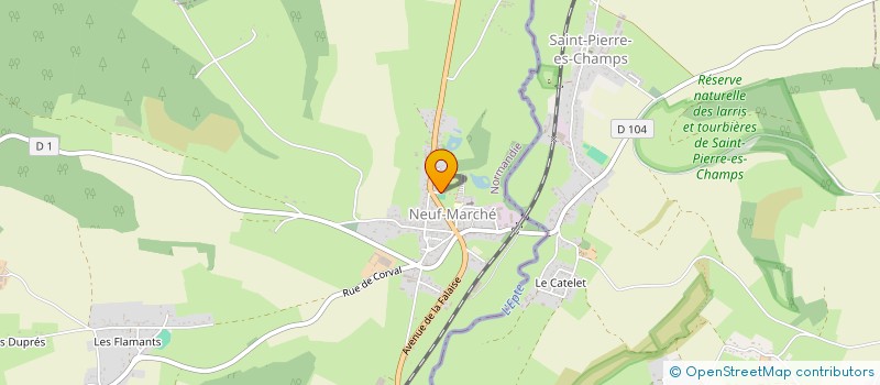 localisation de l'entreprise MADAME VERONIQUE MANCELLE  NEUF-MARCHE