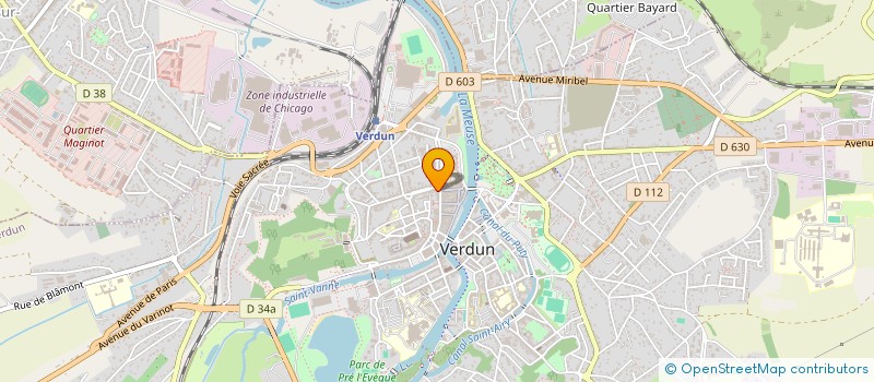 localisation de l'entreprise MADAME VERONIQUE MANGIN à VERDUN