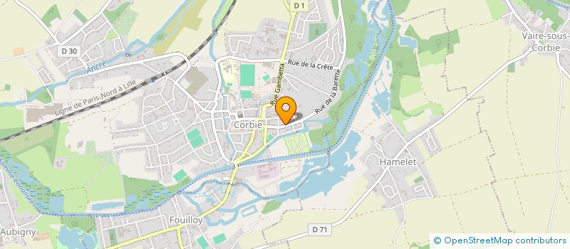 localisation de l'entreprise MADAME VERONIQUE MANSART à CORBIE