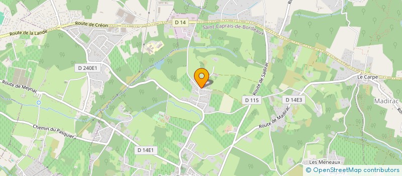 localisation de l'entreprise MADAME VERONIQUE MANTEAU  SAINT-CAPRAIS-DE-BORDEAUX