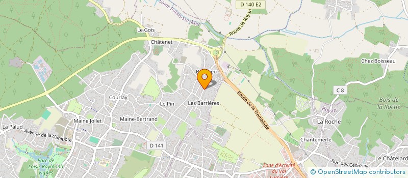 localisation de l'entreprise MADAME VERONIQUE MAPPA  SAINT-PALAIS-SUR-MER