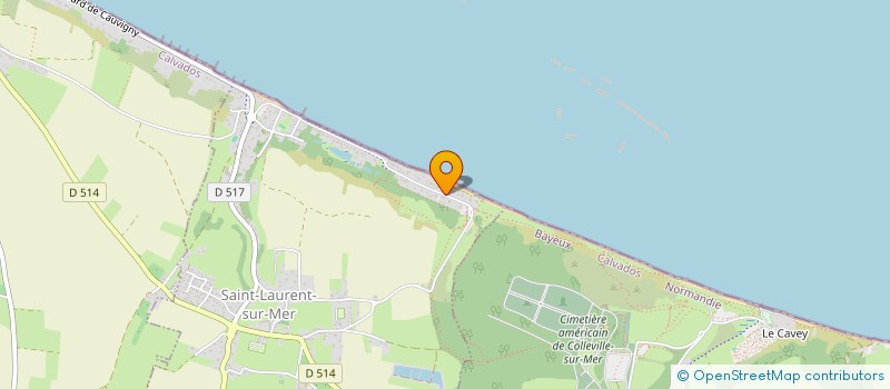 localisation de l'entreprise MADAME VERONIQUE MARAZZI  SAINT-LAURENT-SUR-MER