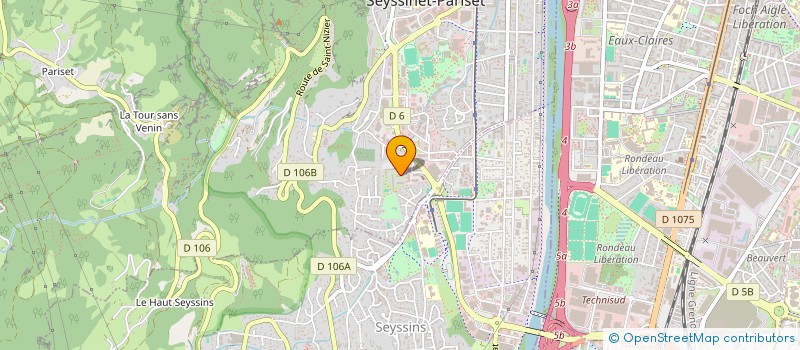 localisation de l'entreprise MADAME VERONIQUE MARBY  SEYSSINET-PARISET