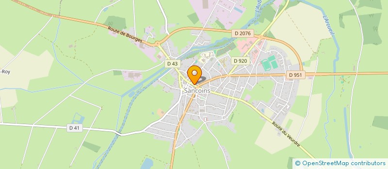 localisation de l'entreprise MADAME VERONIQUE MARCHAL  SANCOINS