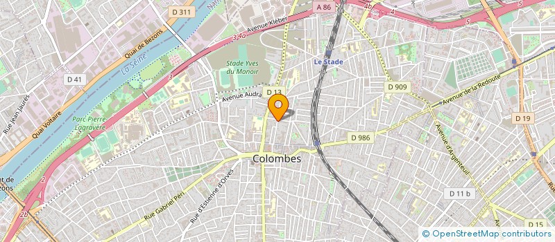 localisation de l'entreprise MADAME VERONIQUE MARCHISET à COLOMBES