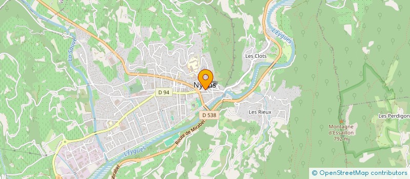 localisation de l'entreprise MADAME VERONIQUE MARCON à NYONS