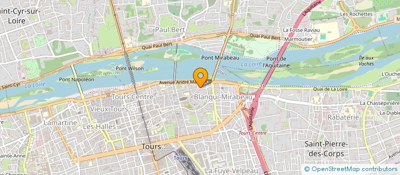 localisation de l'entreprise MADAME VERONIQUE MARECHAL  TOURS