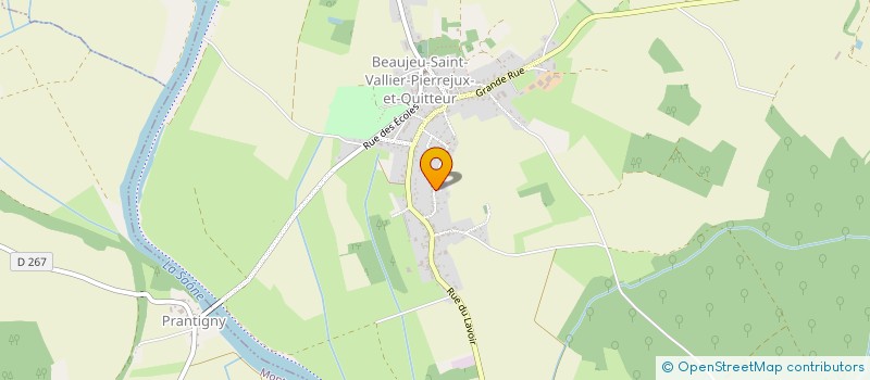 localisation de l'entreprise MADAME VERONIQUE MARESCIANO à BEAUJEU-SAINT-VALLIER-PIERREJUX-ET-QUITTEUR