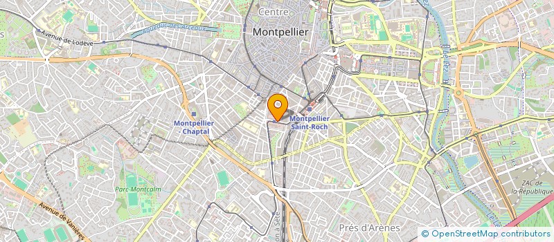 localisation de l'entreprise MADAME VERONIQUE MARGAS à MONTPELLIER