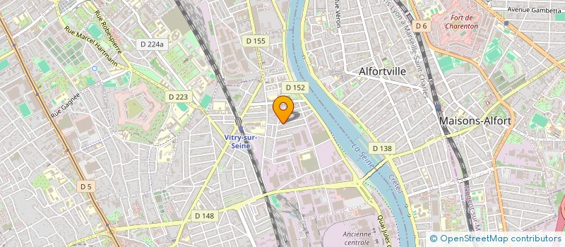 localisation de l'entreprise MADAME VERONIQUE MARIE  VITRY-SUR-SEINE