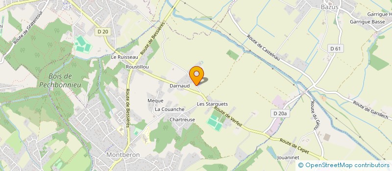 localisation de l'entreprise MADAME VERONIQUE MARIEZ à MONTBERON
