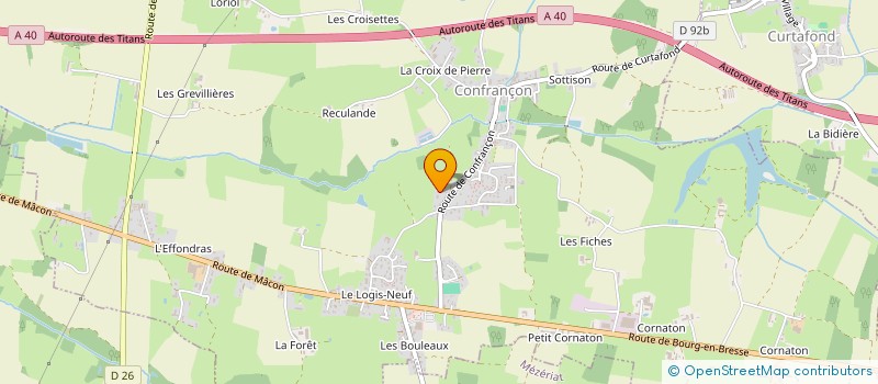 localisation de l'entreprise MADAME VERONIQUE MARINO  CONFRANCON